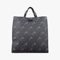 Pre-owned Gucci GG Supreme Tiger Black PVC coated canvas 495559 handbag | stylenewstar