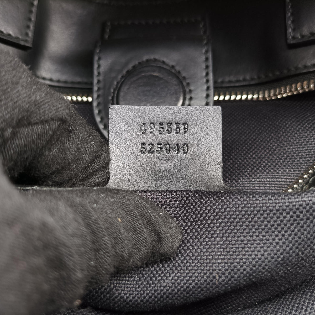 Pre-owned Gucci GG Supreme Tiger Black PVC coated canvas 495559 handbag | stylenewstar