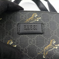 Pre-owned Gucci GG Supreme Tiger Black PVC coated canvas 495559 handbag | stylenewstar
