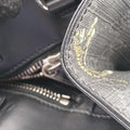Pre-owned Gucci GG Supreme Tiger Black PVC coated canvas 495559 handbag | stylenewstar