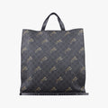 Pre-owned Gucci GG Supreme Tiger Black PVC coated canvas 495559 handbag | stylenewstar