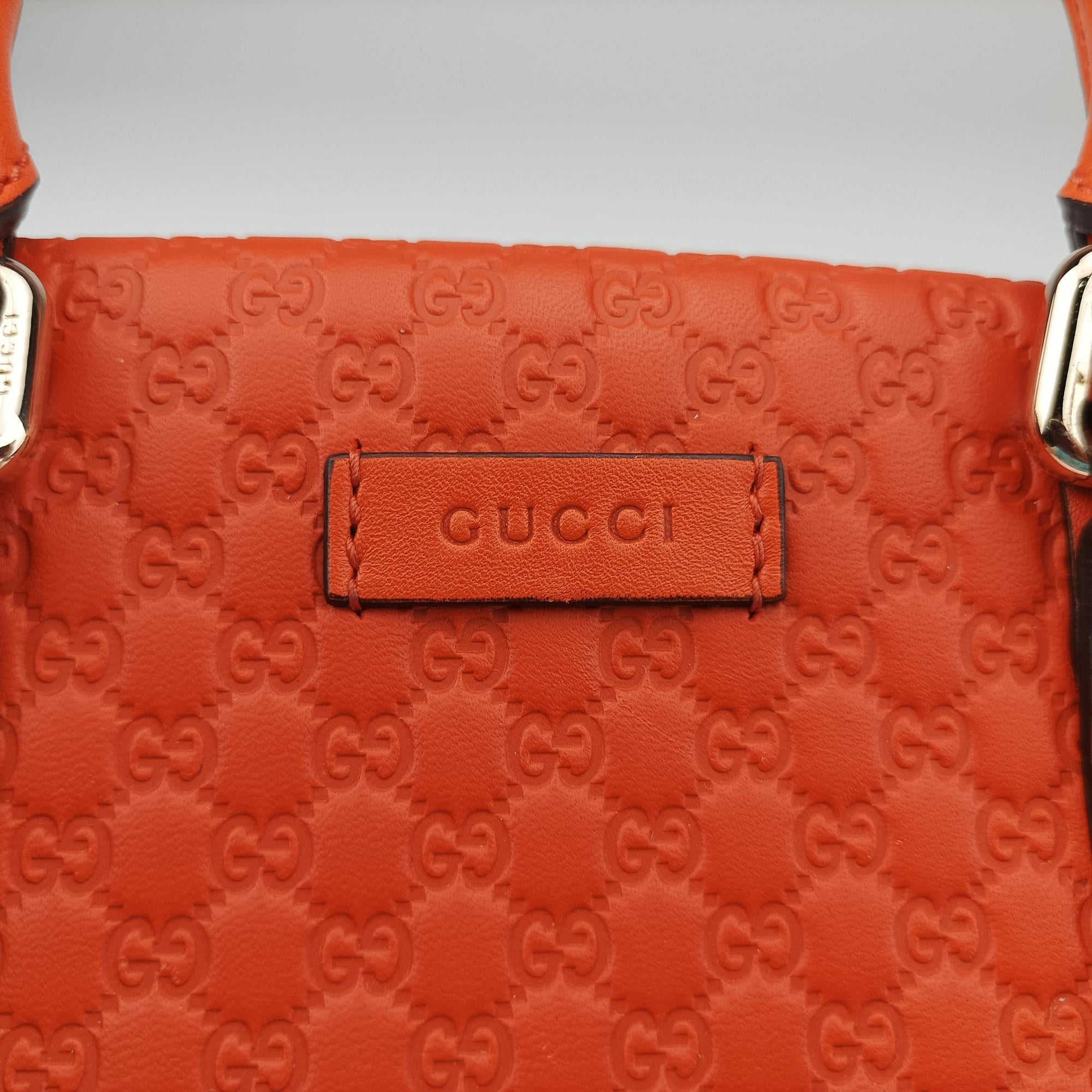 Microguccissima Orange Leather 510289 C024541187マイクログッチシマ オレンジ レザー 510289 C024541187