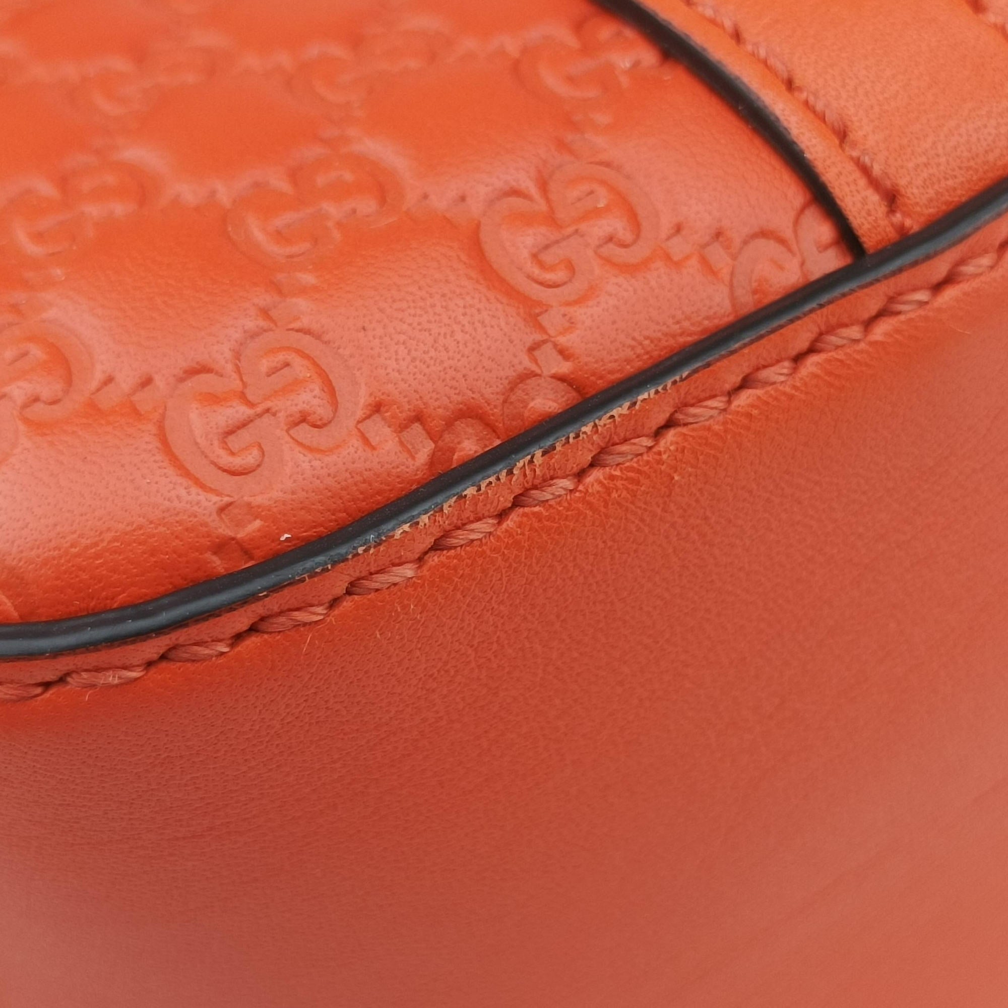 Microguccissima Orange Leather 510289 C024541187マイクログッチシマ オレンジ レザー 510289 C024541187