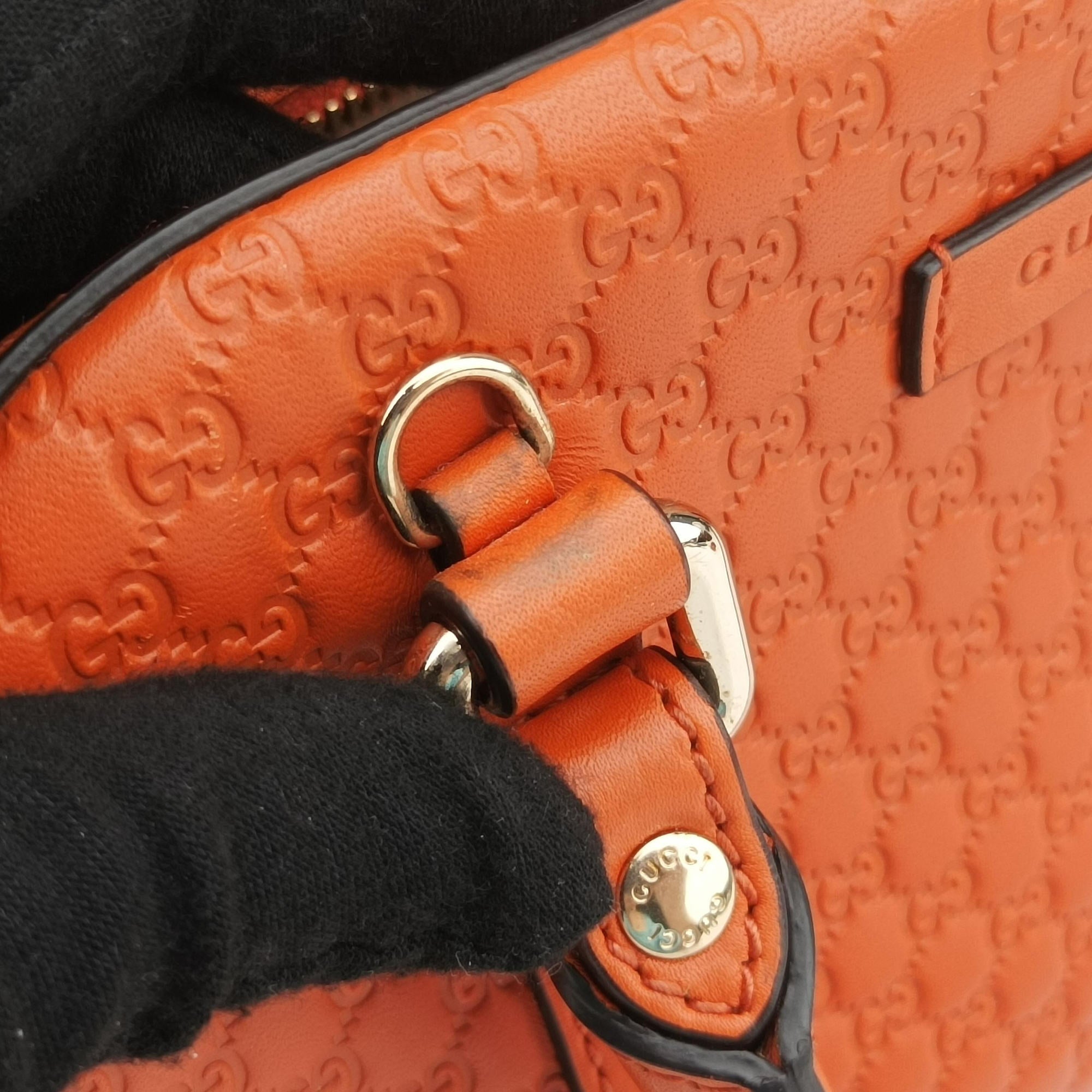 Microguccissima Orange Leather 510289 C024541187マイクログッチシマ オレンジ レザー 510289 C024541187