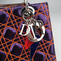 Lady Dior purple×orange Leather 15-BO-1111レディディオール パープル×オレンジ レザー 15-BO-1111