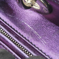 Lady Dior purple×orange Leather 15-BO-1111レディディオール パープル×オレンジ レザー 15-BO-1111