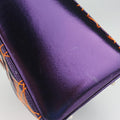 Lady Dior purple×orange Leather 15-BO-1111レディディオール パープル×オレンジ レザー 15-BO-1111