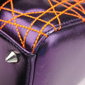Lady Dior purple×orange Leather 15-BO-1111レディディオール パープル×オレンジ レザー 15-BO-1111