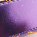 Lady Dior purple×orange Leather 15-BO-1111レディディオール パープル×オレンジ レザー 15-BO-1111