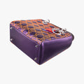 Lady Dior purple×orange Leather 15-BO-1111レディディオール パープル×オレンジ レザー 15-BO-1111