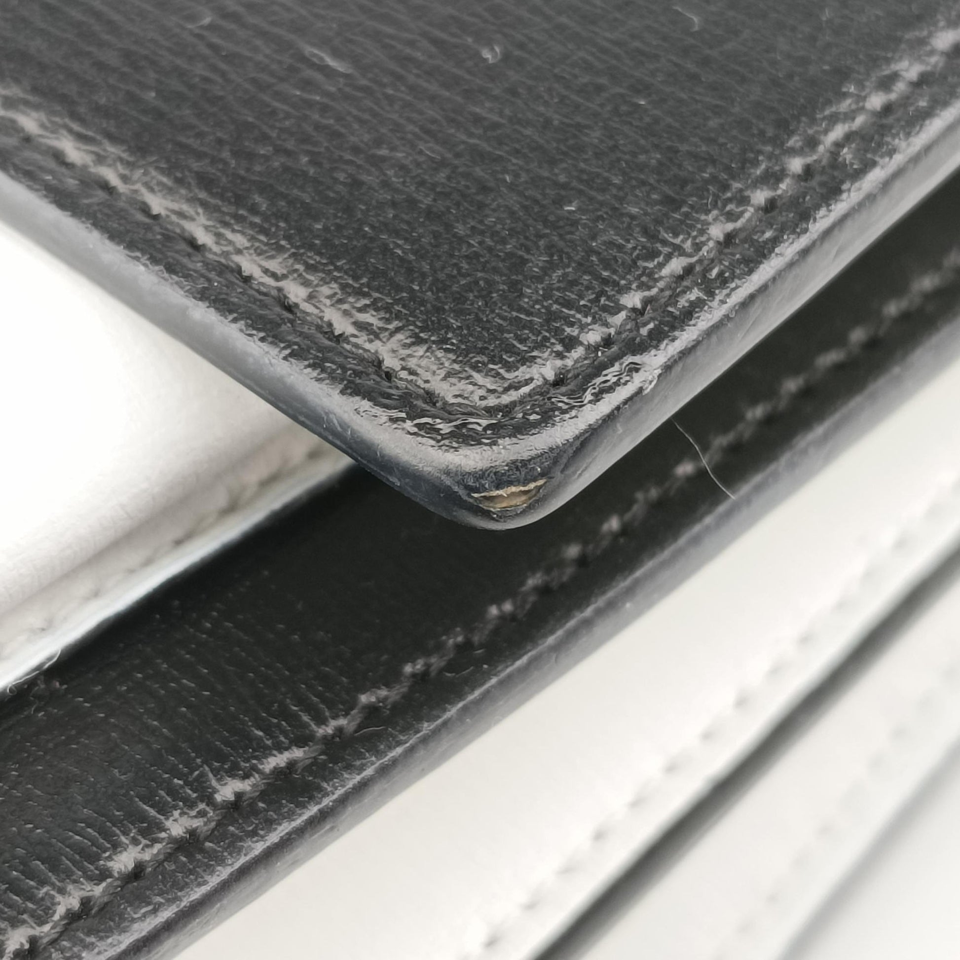 SUNSET Black×white Leather 442906 PLB442906.0218サンセット ブラック×ホワイト レザー 442906 PLB442906.0218