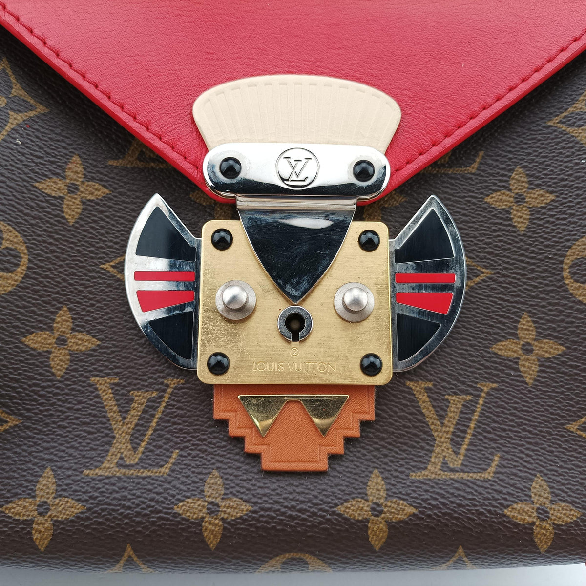 TRIBAL MASK Brown Monogram canvas×leather M50129 FL4164トライバルマスク モノグラム/ブラウン×レッド モノグラムキャンバス×レザー M50129 FL4164