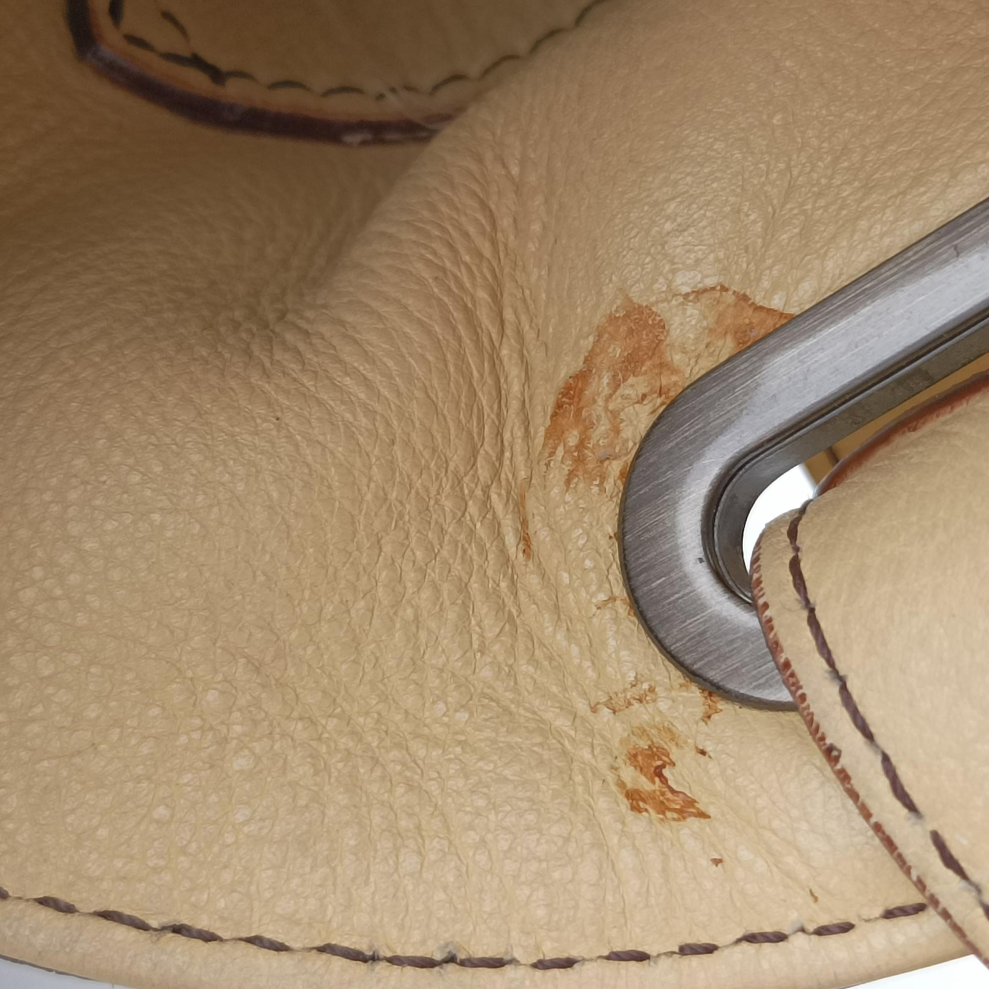 Pre-owned Fendi Toile de Cuir Yellow Leather 8BR579 handbag | stylenewstar