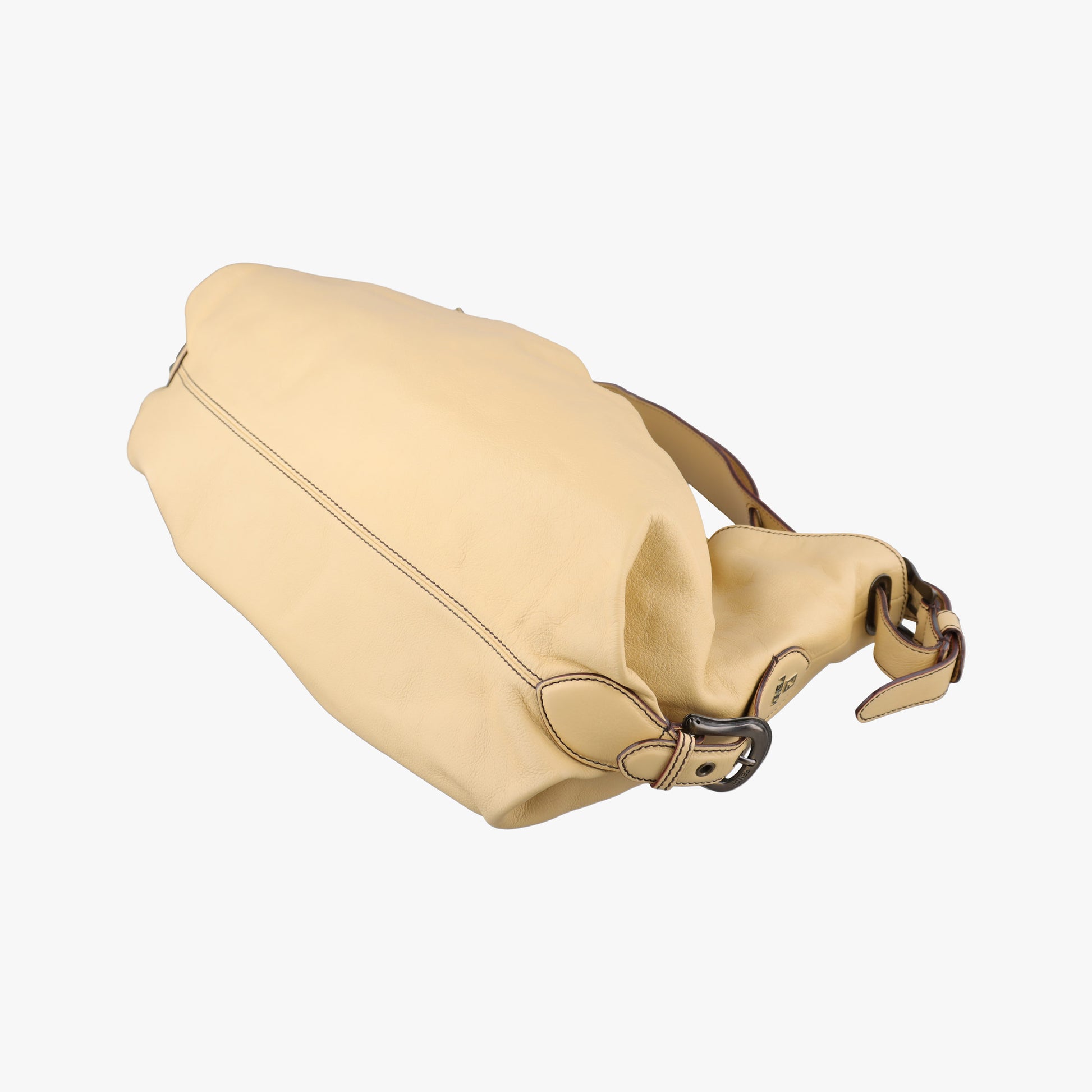 Pre-owned Fendi Toile de Cuir Yellow Leather 8BR579 handbag | stylenewstar