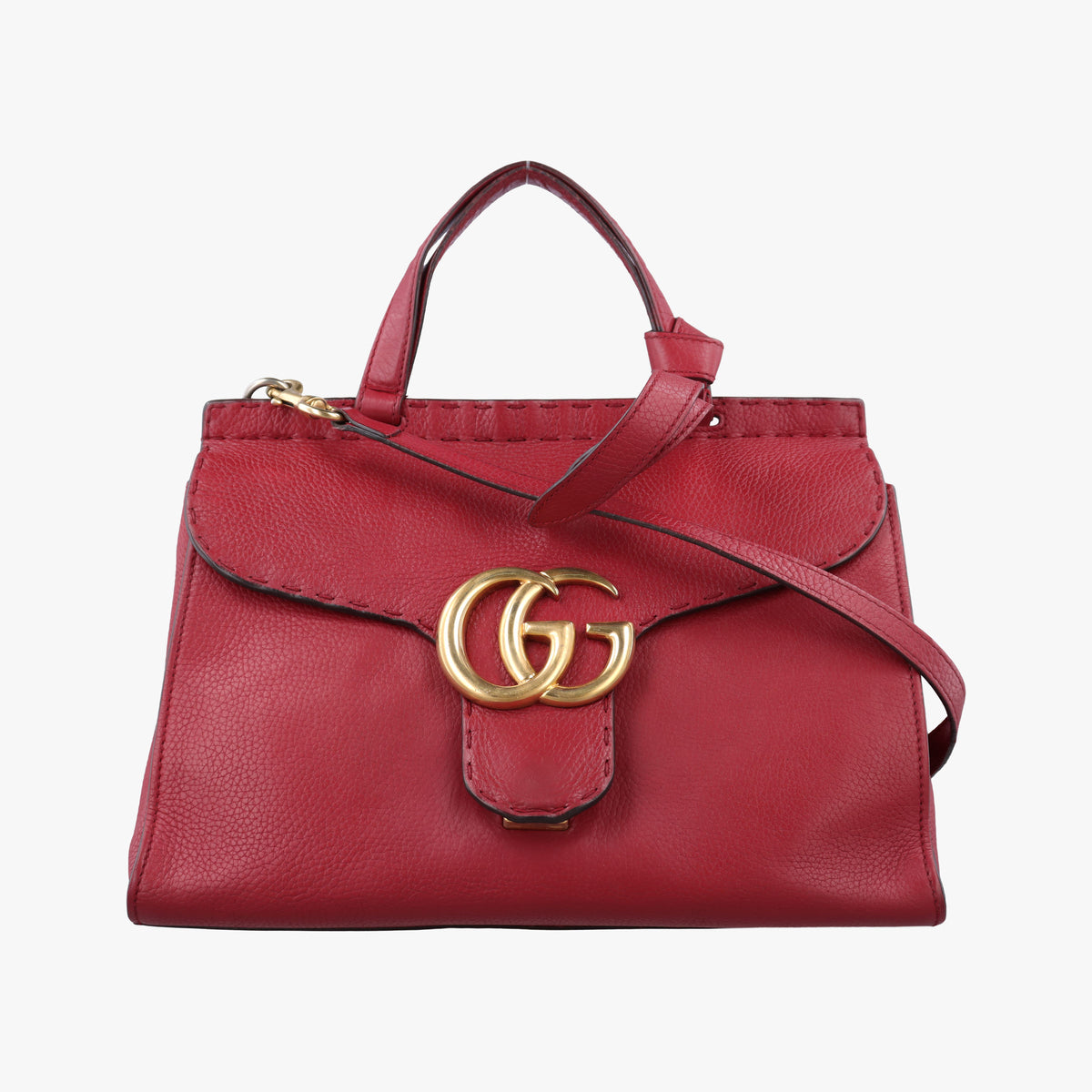GG Marmont Red Leather 421890 Lot number unknownGGマーモント レッド レザー 421890 製番不明