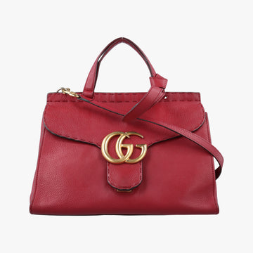 GG Marmont Red Leather 421890 Lot number unknownGGマーモント レッド レザー 421890 製番不明