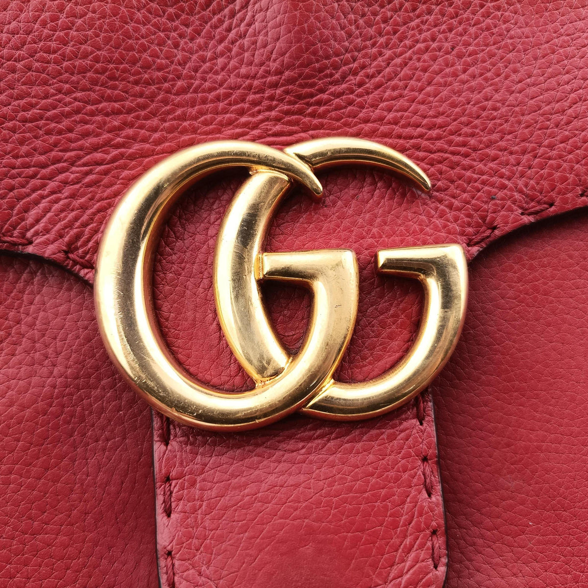 GG Marmont Red Leather 421890 Lot number unknownGGマーモント レッド レザー 421890 製番不明