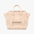 Pre-owned Celine luggage nano shopper Beige Leather  handbag | stylenewstar