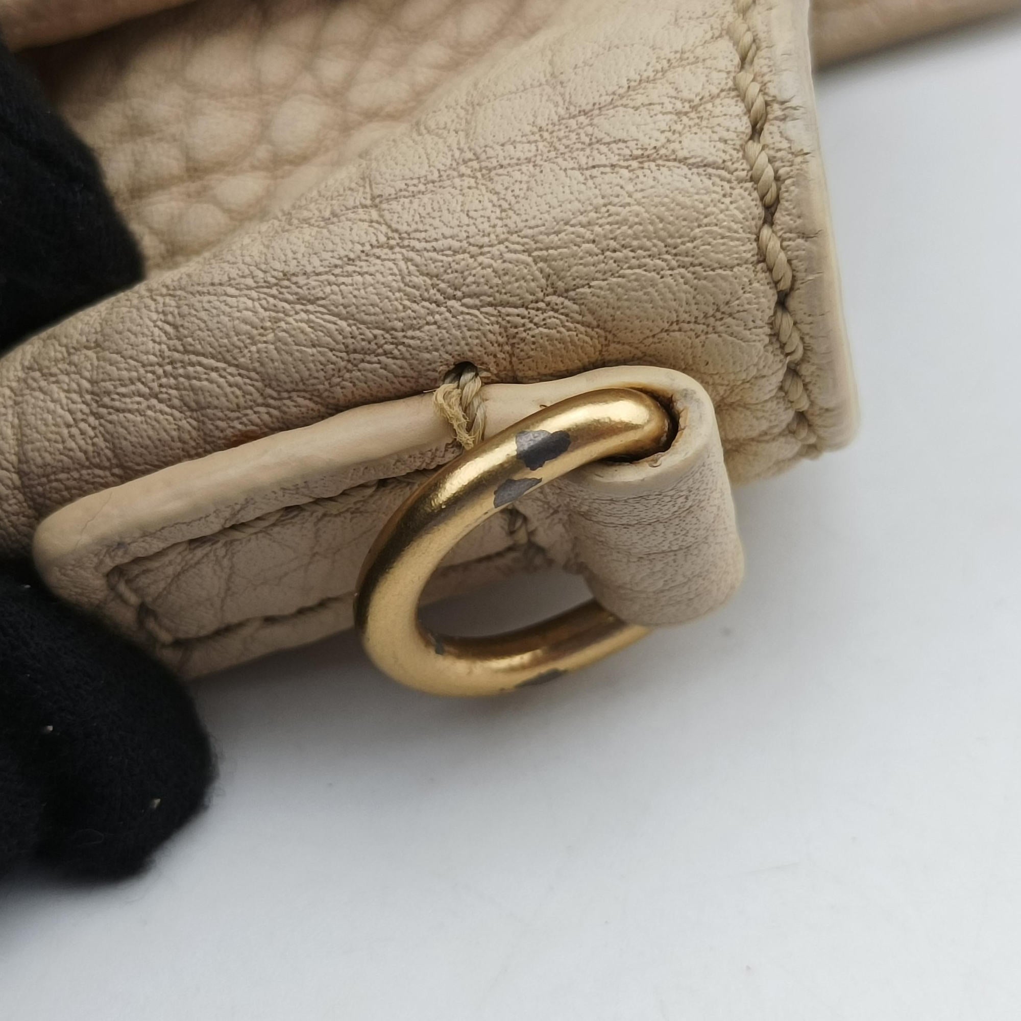 Pre-owned Celine luggage nano shopper Beige Leather  handbag | stylenewstar
