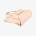 Pre-owned Celine luggage nano shopper Beige Leather  handbag | stylenewstar
