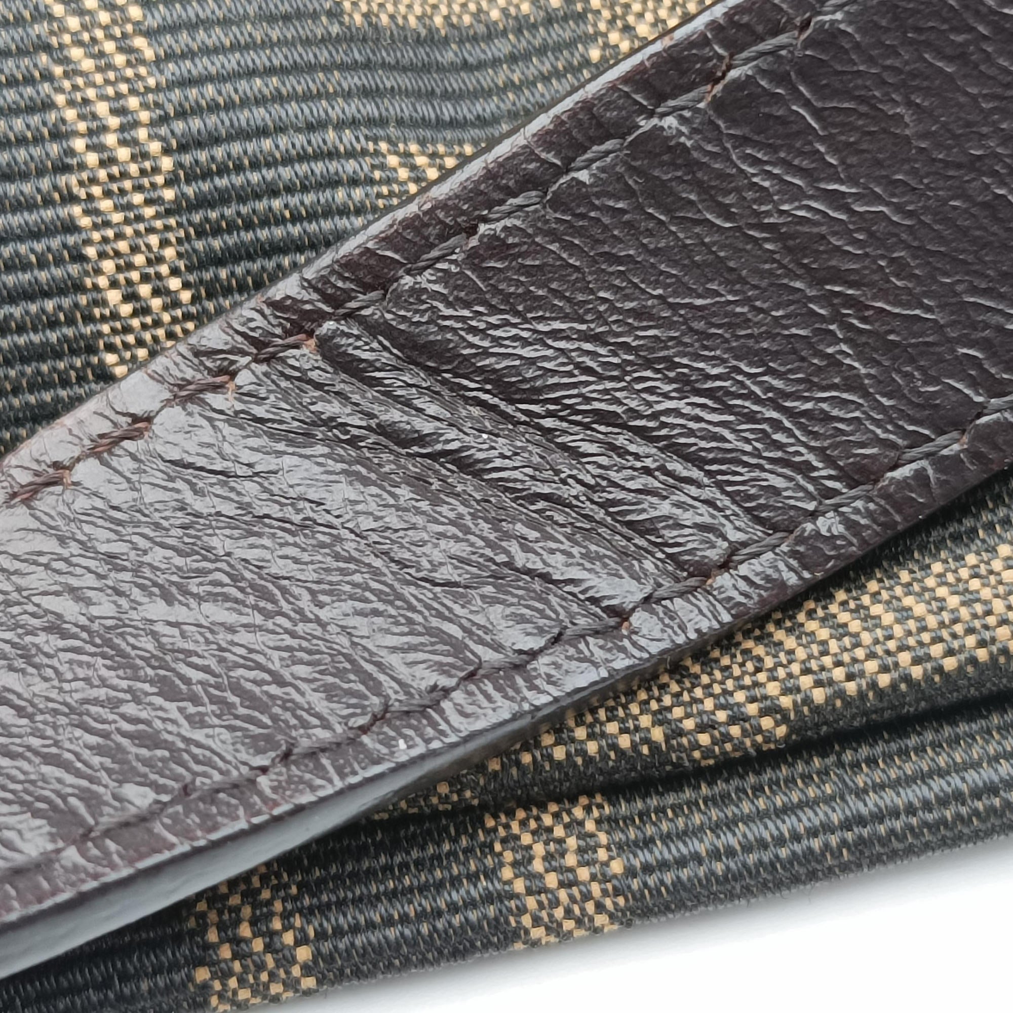Zucca pattern Brown canvas×leather 214526 214526566009ズッカ柄 ブラウン キャンバス×レザー 214526 214526566009
