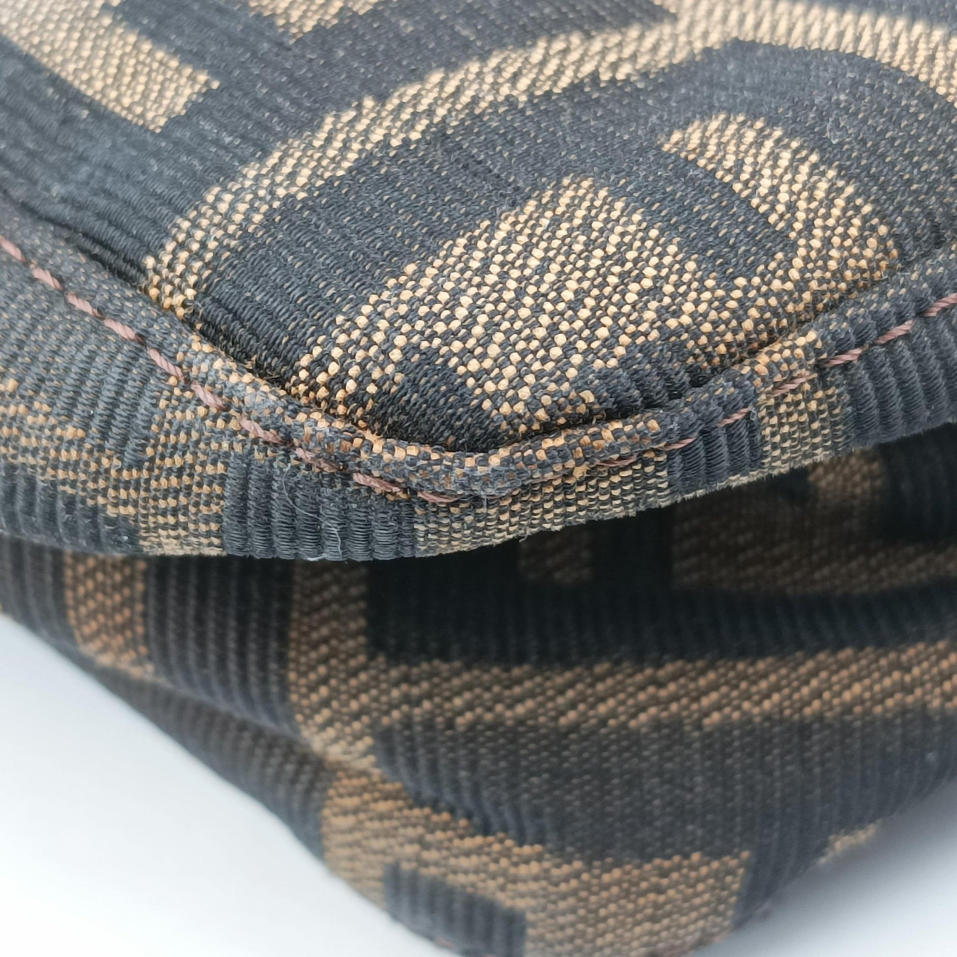 Zucca pattern Brown canvas×leather 214526 214526566009ズッカ柄 ブラウン キャンバス×レザー 214526 214526566009