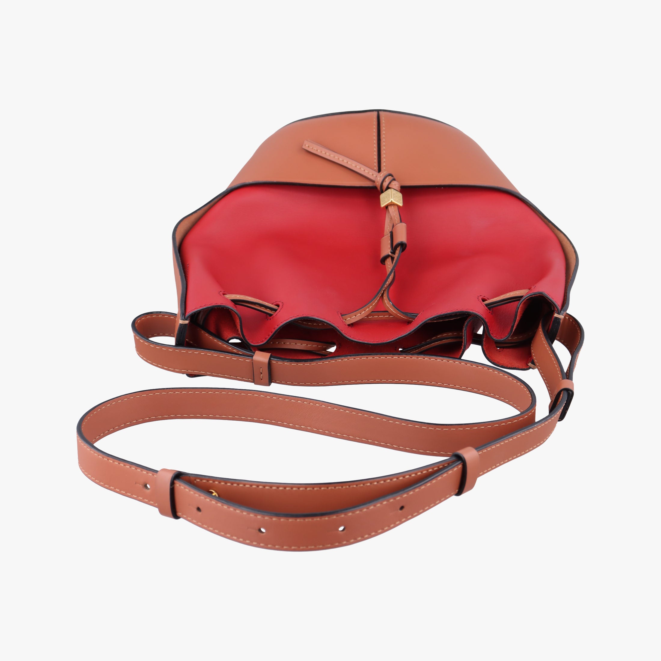 balloon Red x Brown leather 262027バルーン レッド x ブラウン レザー 262027