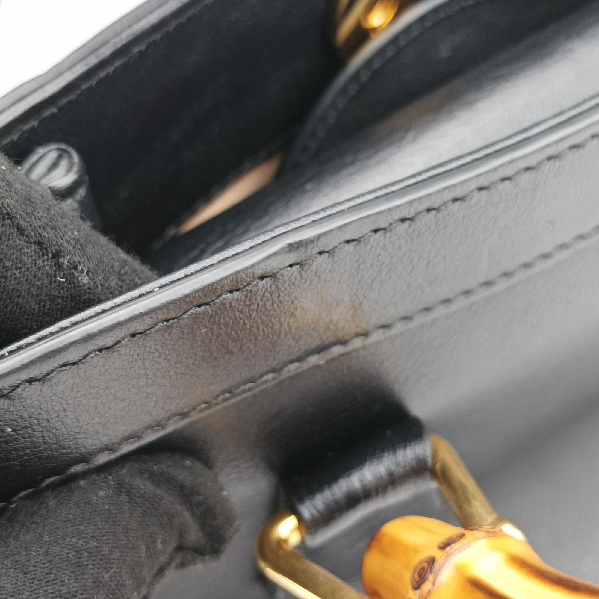 Bamboo Black Leather 660195 H035330558バンブー ブラック レザー 660195 H035330558