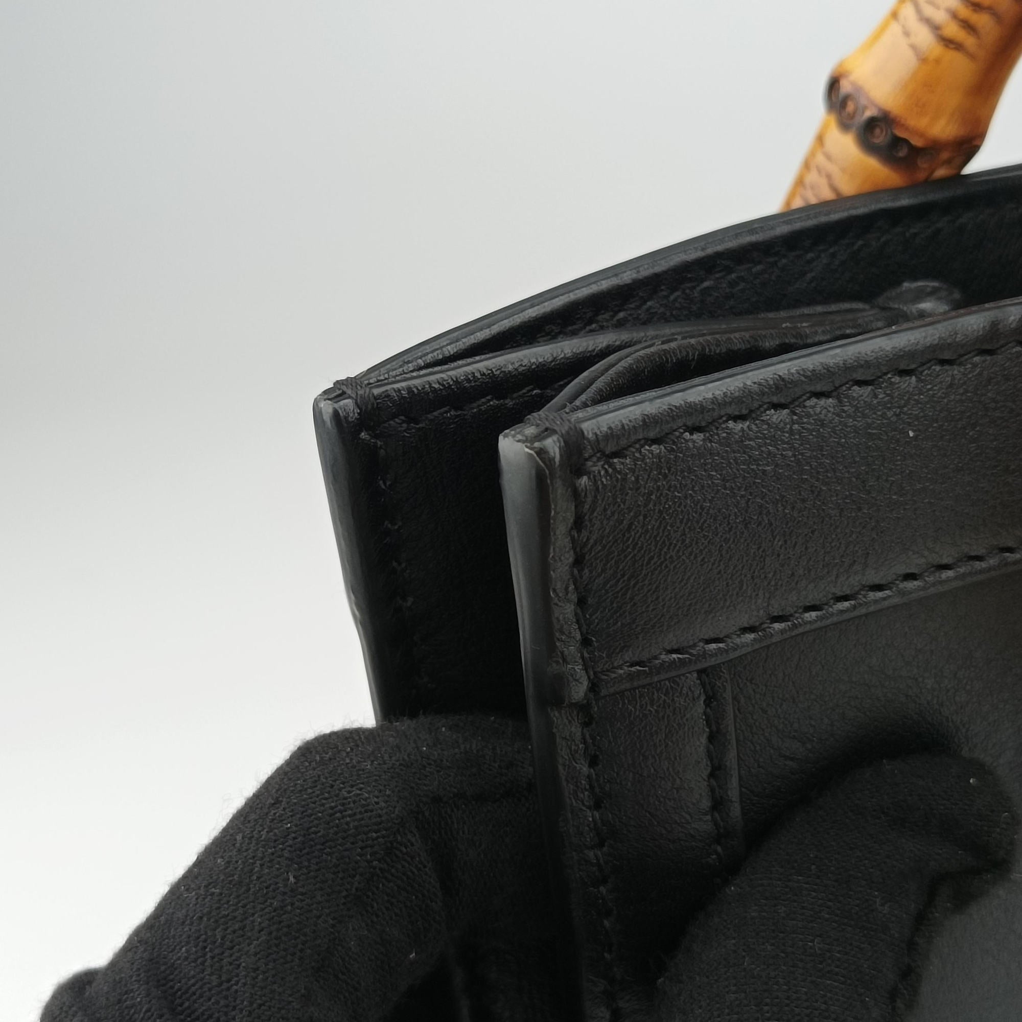 Bamboo Black Leather 660195 H035330558バンブー ブラック レザー 660195 H035330558