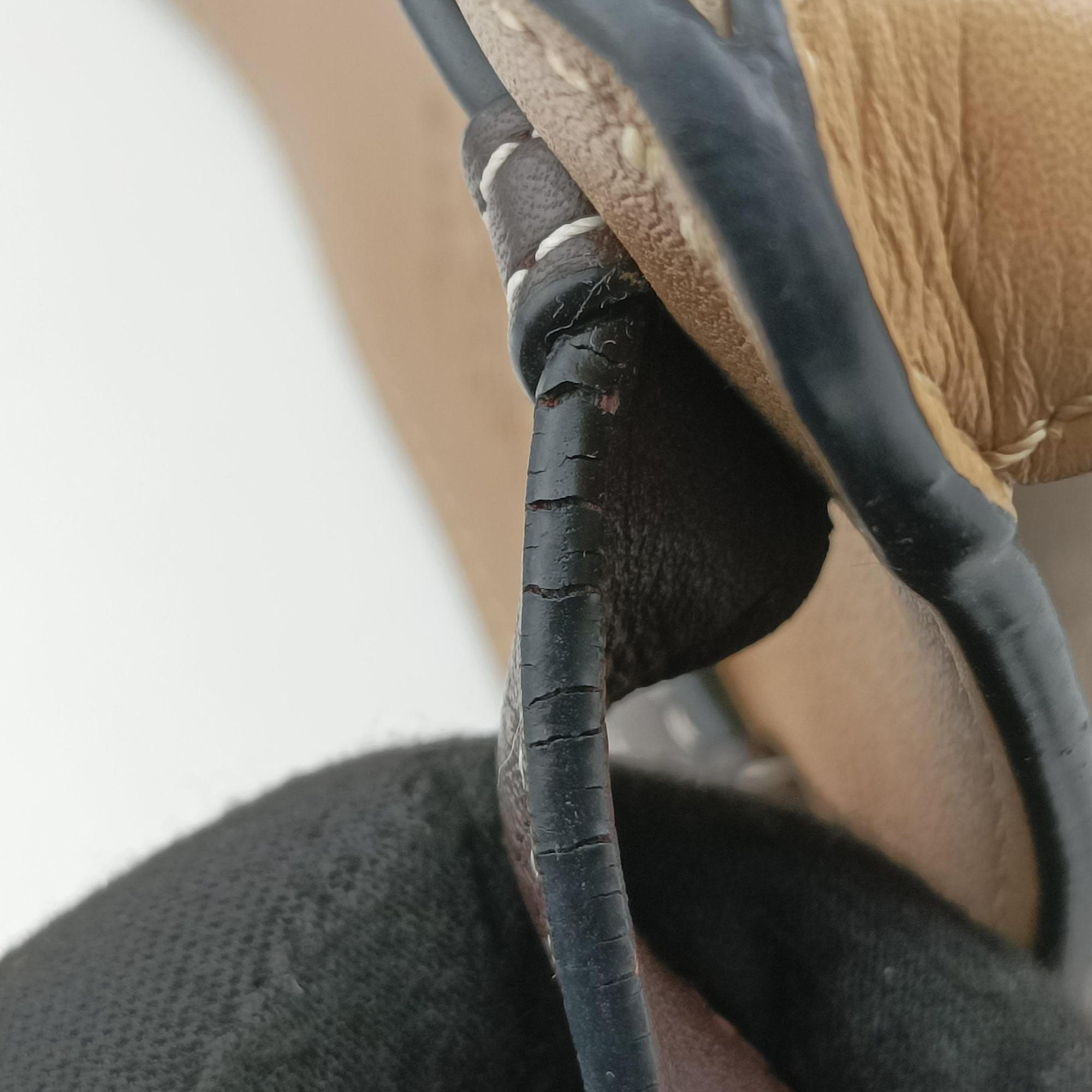 Hammock Gray × Beige × Brown Leather 65 18 43ハンモック グレー × ベージュ × ブラウン レザー 65 18 43
