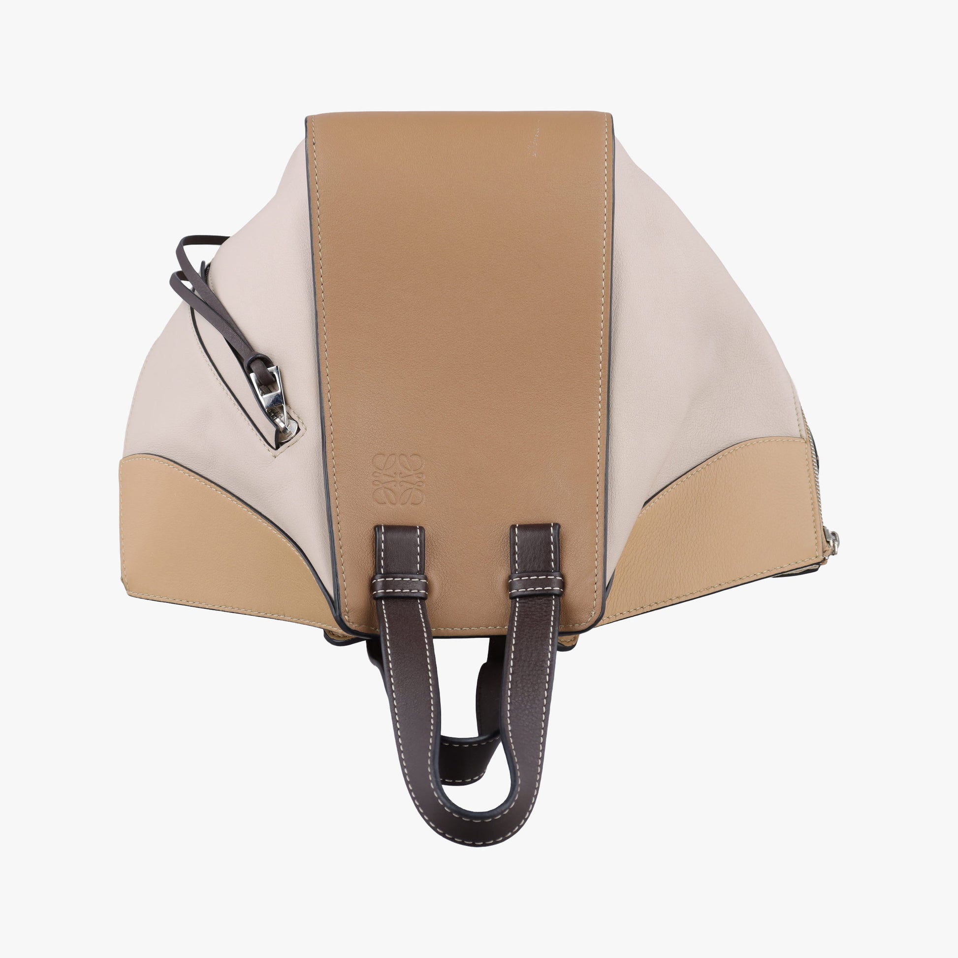 Hammock Gray × Beige × Brown Leather 65 18 43ハンモック グレー × ベージュ × ブラウン レザー 65 18 43