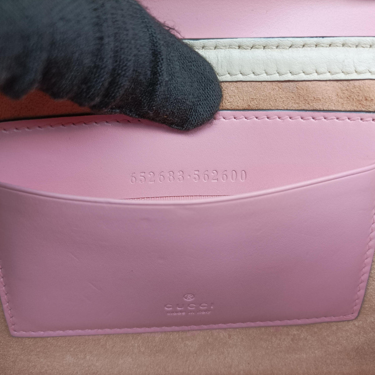 Padlock beige×Multicolour PVC coated canvas×Leather 652683 パドロック ベージュ×マルチカラー PVCコーティングキャンバス×レザー 652683