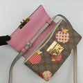 Padlock beige×Multicolour PVC coated canvas×Leather 652683 パドロック ベージュ×マルチカラー PVCコーティングキャンバス×レザー 652683