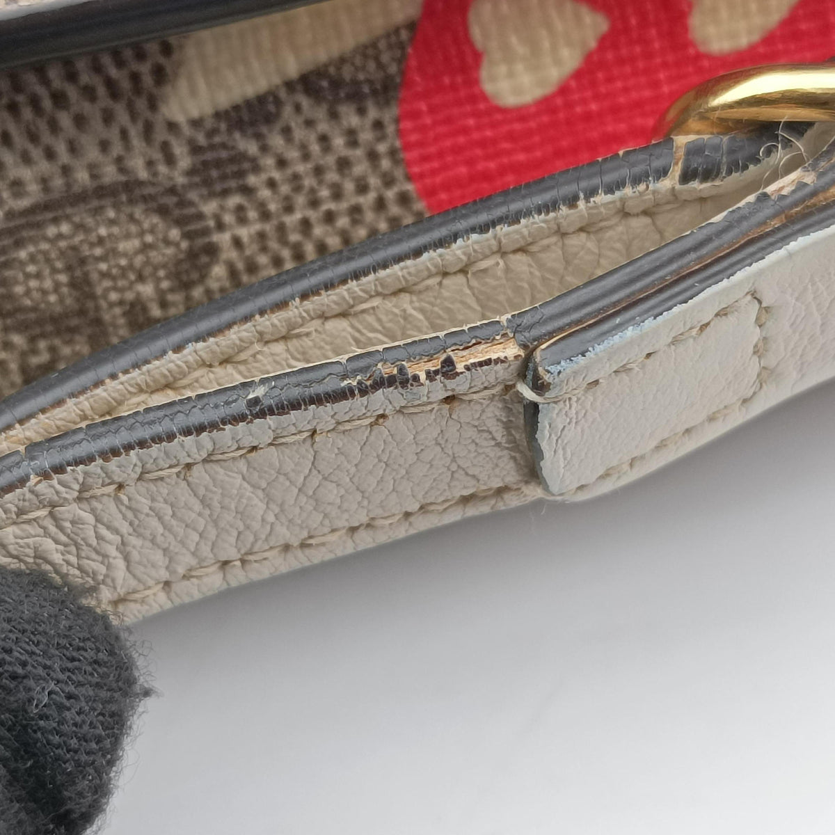 Padlock beige×Multicolour PVC coated canvas×Leather 652683 パドロック ベージュ×マルチカラー PVCコーティングキャンバス×レザー 652683