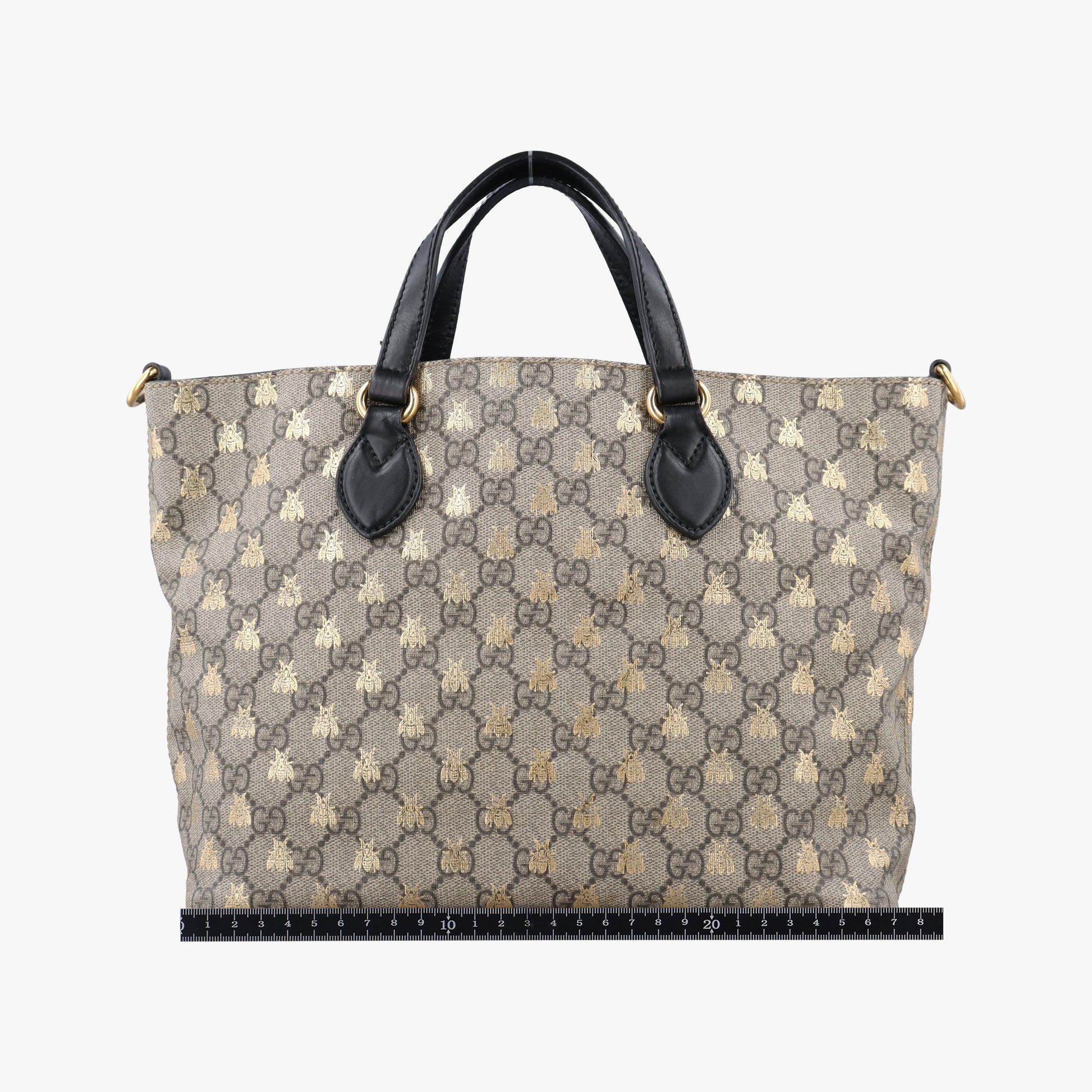 Pre-owned Gucci GG Supreme Bosco PATCHED Black PVC coated canvas 473887 handbag | stylenewstar
