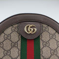 Pre-owned Gucci Ophidia Brown×beige×multi PVC coated canvas×Leather 550618 shoulderbag | stylenewstar
