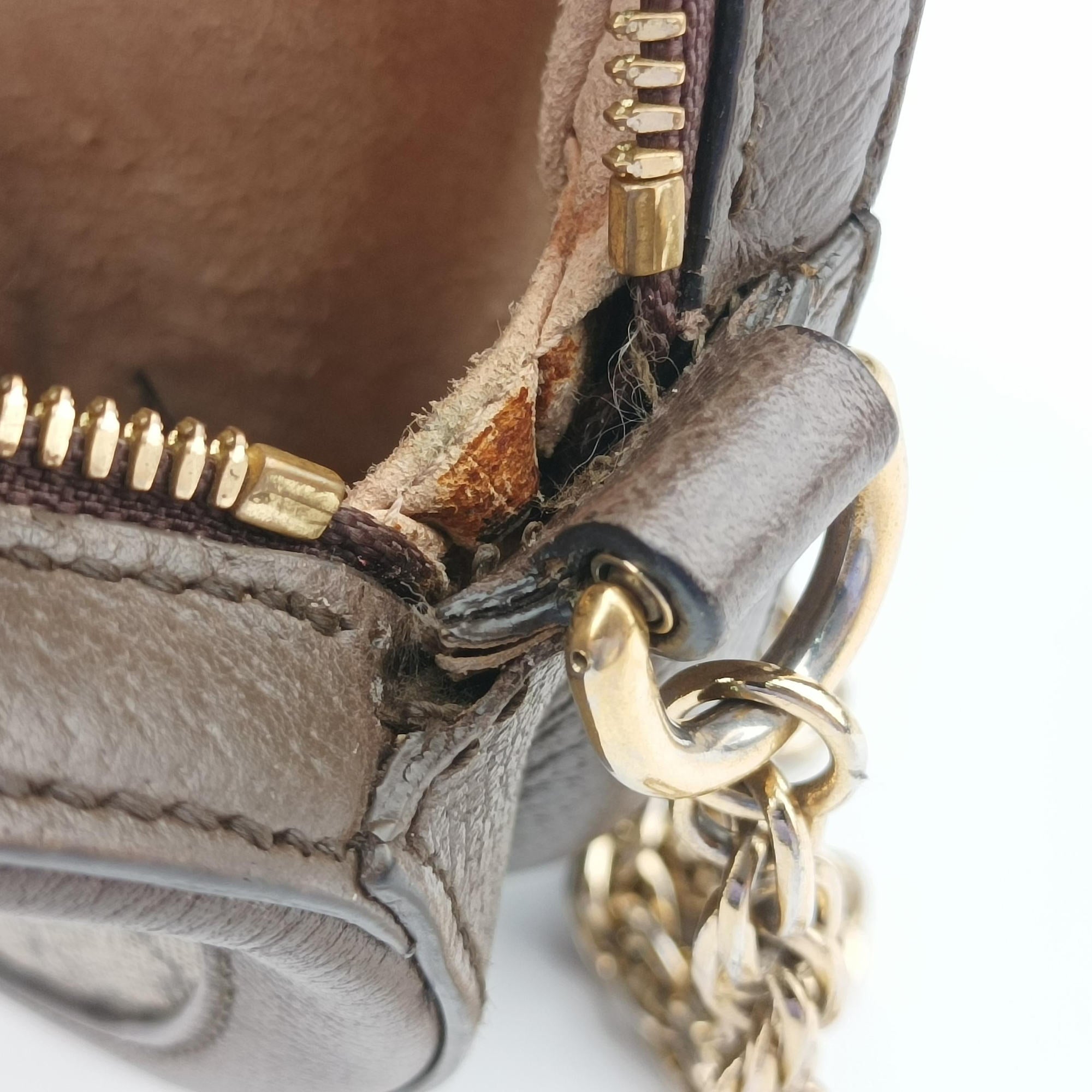 Pre-owned Gucci Ophidia Brown×beige×multi PVC coated canvas×Leather 550618 shoulderbag | stylenewstar