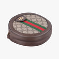 Pre-owned Gucci Ophidia Brown×beige×multi PVC coated canvas×Leather 550618 shoulderbag | stylenewstar