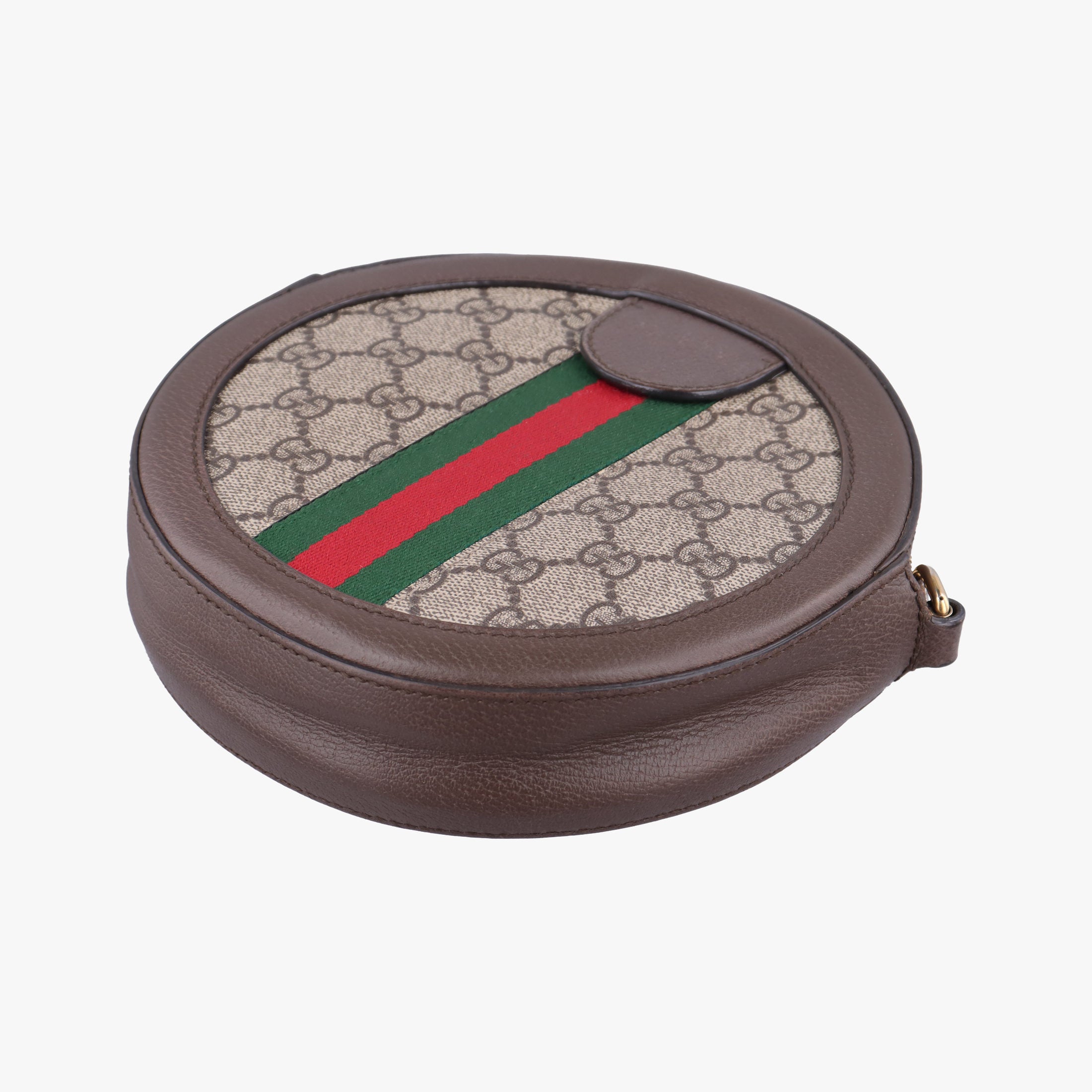 Pre-owned Gucci Ophidia Brown×beige×multi PVC coated canvas×Leather 550618 shoulderbag | stylenewstar