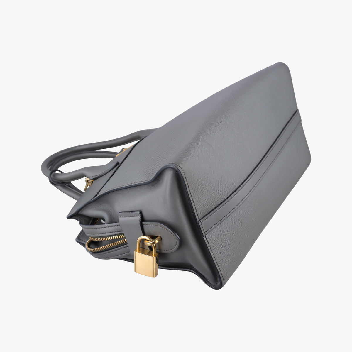 Esplanade Grey SAFFIANO Leather 1BA045 117 Pエスプラナード グレー サフィアーノレザー 1BA045 117 P
