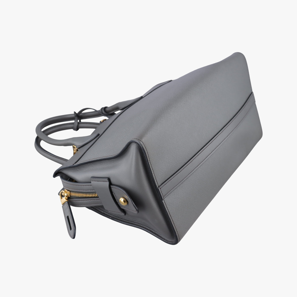 Esplanade Grey SAFFIANO Leather 1BA045 117 Pエスプラナード グレー サフィアーノレザー 1BA045 117 P