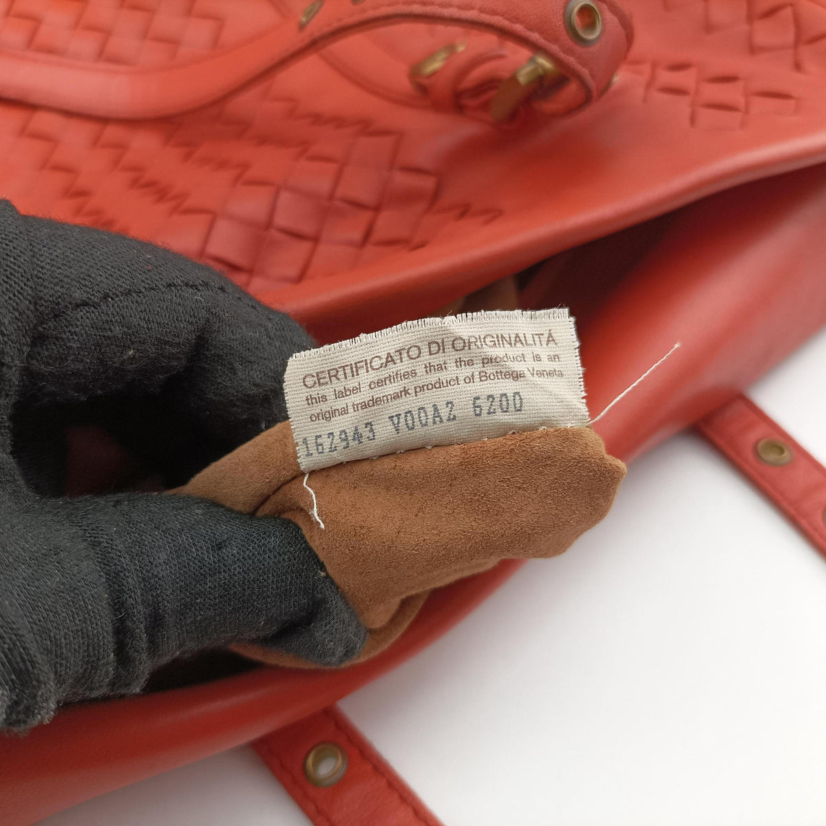 Intrecciato Orange lambskin 162934 V00A2 6200イントレチャート オレンジ ラムスキン 162934 V00A2 6200