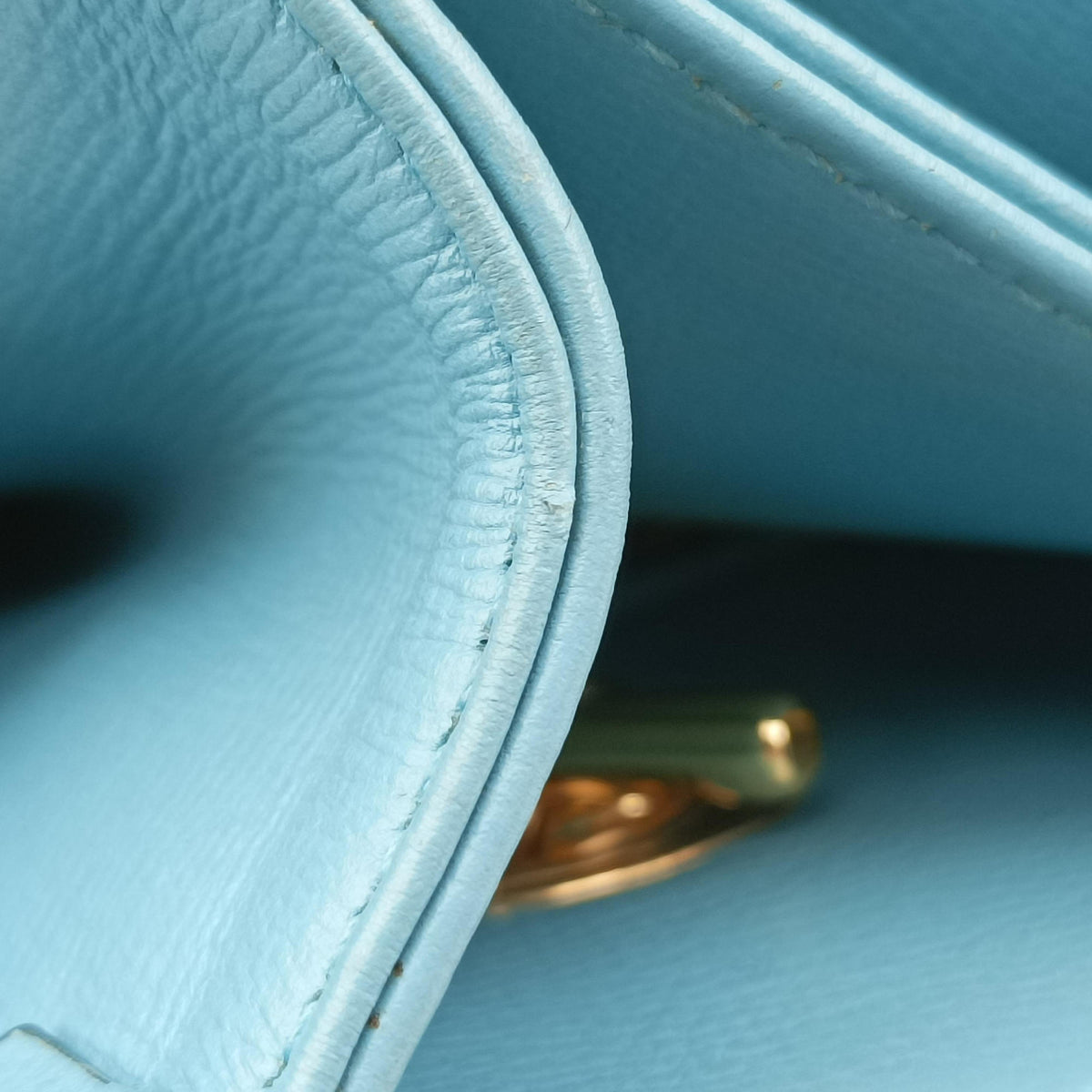 Pre-owned Gucci HORSEBIT 1955 Blue Leather × Straw 621144 shoulderbag | stylenewstar