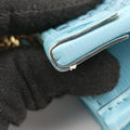 Pre-owned Gucci HORSEBIT 1955 Blue Leather × Straw 621144 shoulderbag | stylenewstar