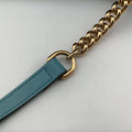 Pre-owned Gucci HORSEBIT 1955 Blue Leather × Straw 621144 shoulderbag | stylenewstar
