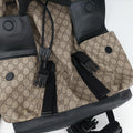 Pre-owned Gucci GG Supreme Beige x Black PVC coated canvas×Leather 450958 backpack/rucksack | stylenewstar