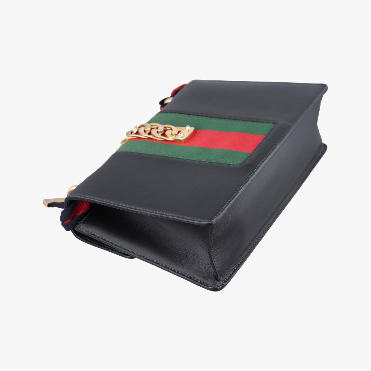 Sylvie Black×Green×Red Leather 421882 A021568744シルヴィ ブラック×グリーン×レッド レザー 421882 A021568744