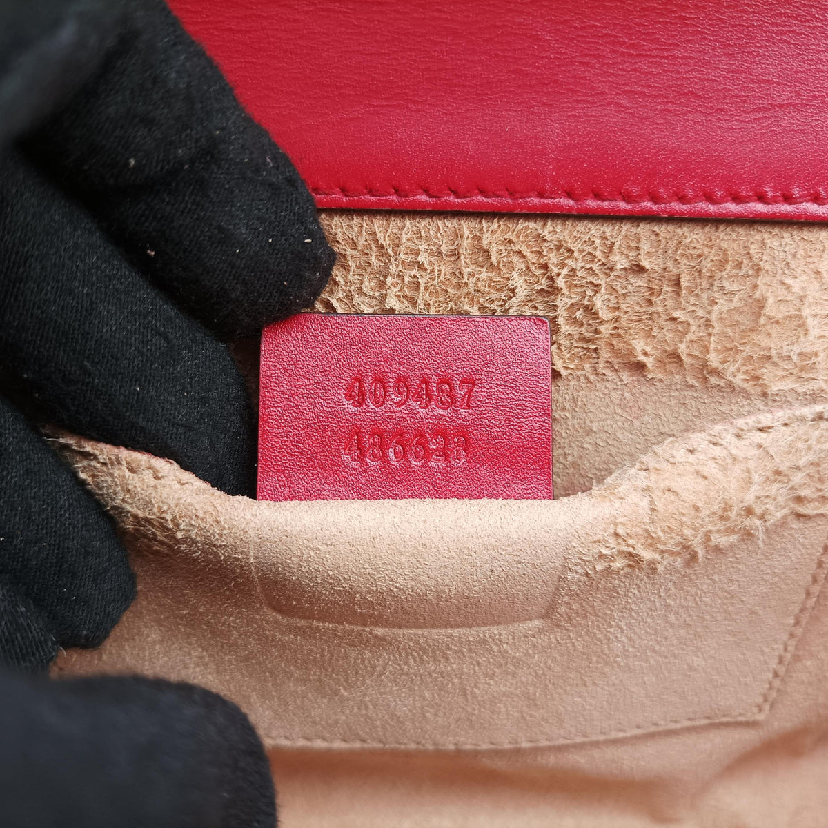 Padlock Red Leather 409487 D019780442パドロック レッド レザー 409487 D019780442