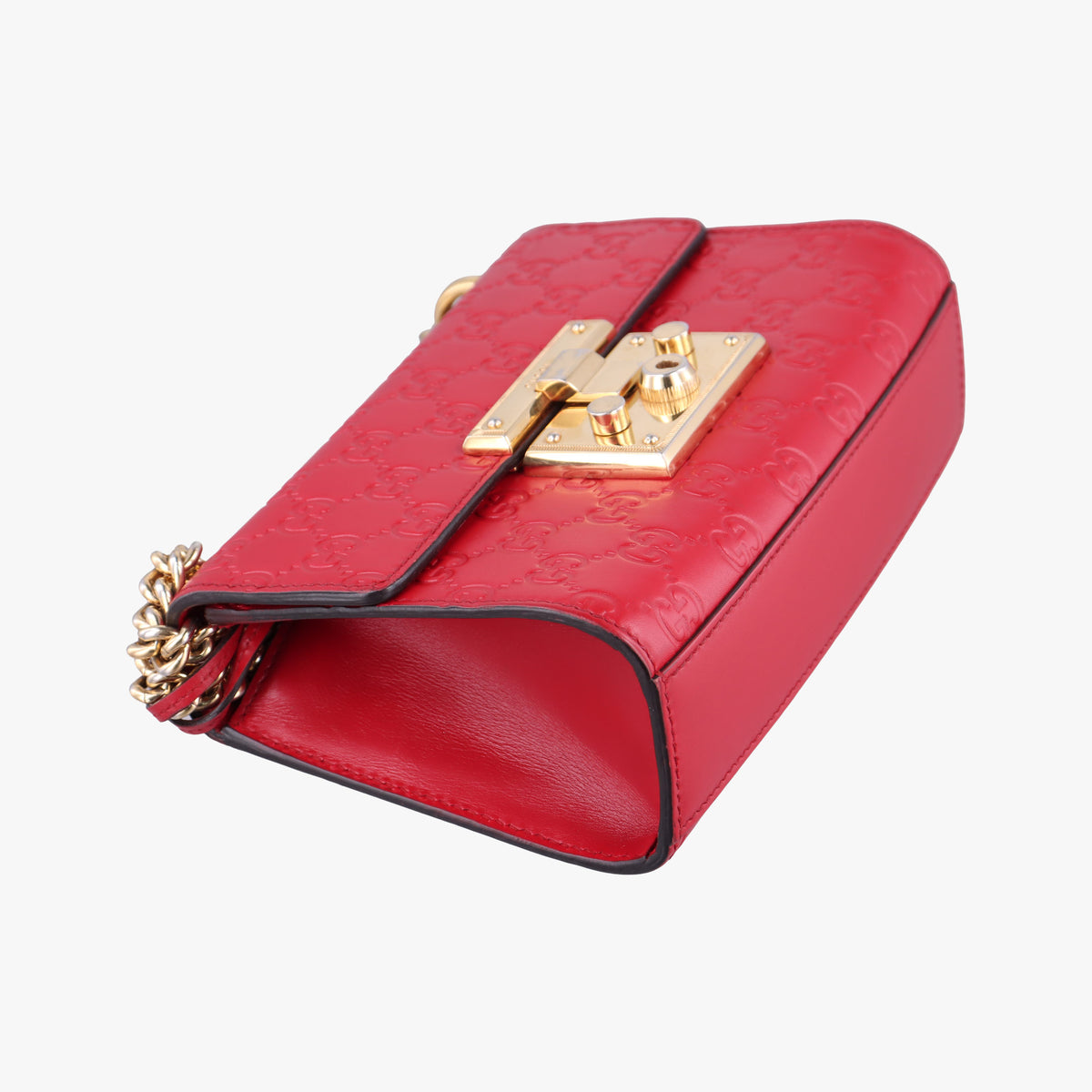 Padlock Red Leather 409487 D019780442パドロック レッド レザー 409487 D019780442
