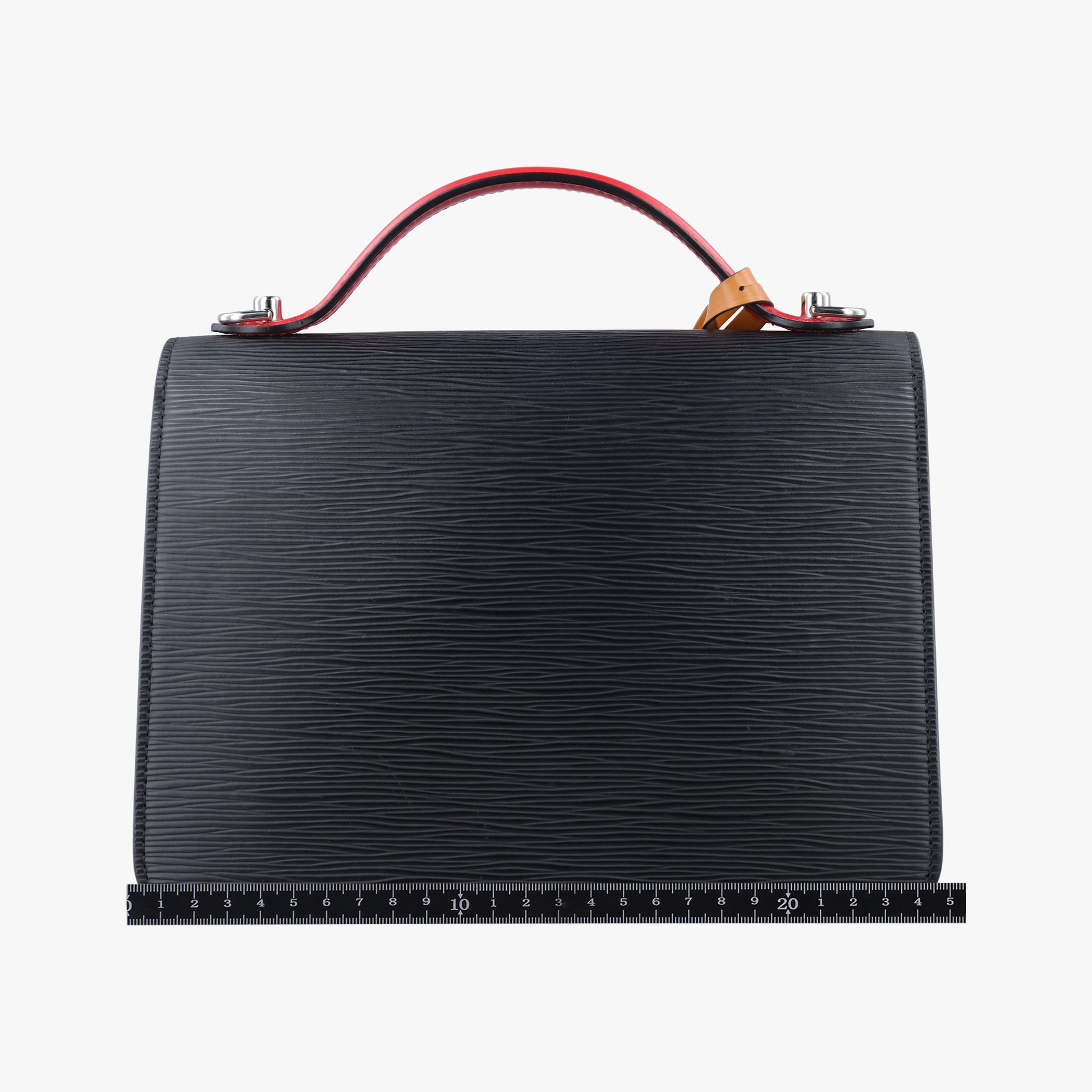 Vintage Louis Vuitton MONCEAU Red × Black Epi M55405 handbag | stylenewstar